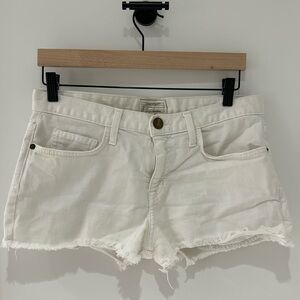 Current Elliot white denim shorts. Size 29. Good condition.